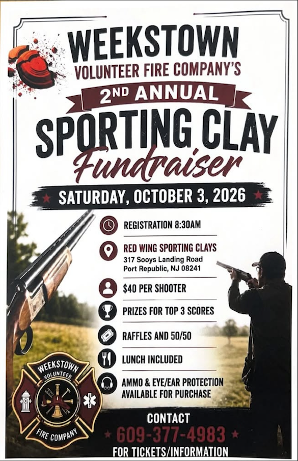 Weekstown Volunteer Fire Company Sporting Clay Fundraiser